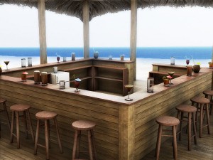 beach bar 2 3D 모델