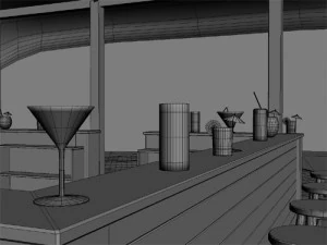 beach bar 2 3D Model
