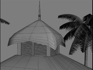 beach bar 2 3D Model