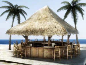 beach bar 3 3D Model