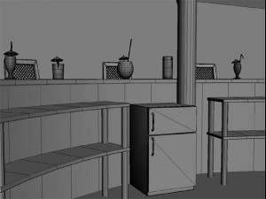 beach bar 3 3D Model