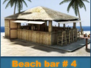 beach bar 4 3D Model