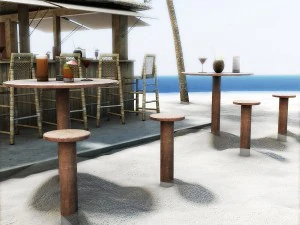 beach bar 4 3D Model
