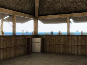 beach bar 4 3D Model