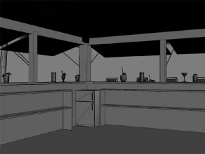 beach bar 4 3D Model