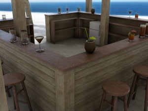 beach bar 5 3D Model