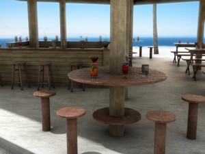 beach bar 5 3D Model