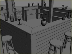 beach bar 5 3D Model