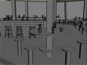 beach bar 5 3D Model