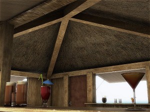 beach bars set 3D Модель