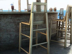 beach bars set 3D Model