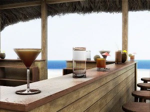 beach bars set 3D Model