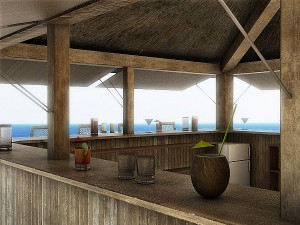 beach bars set 3D Модель