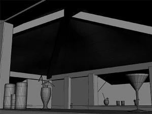 beach bars set 3D Model