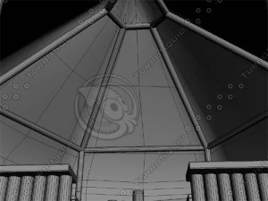 beach bars set 3D Model