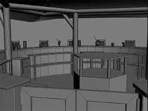 beach bars set 3D Model