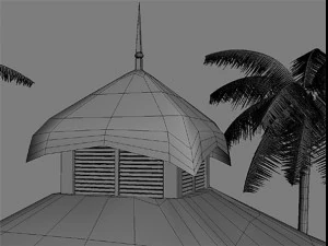 beach bars set 3D Model