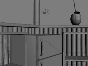 beach bars set 3D Model