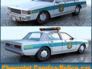 chevrolet caprice - police car Model 3D