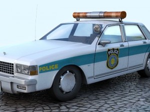 chevrolet caprice - police car Model 3D