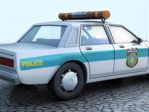 chevrolet caprice - police car Model 3D