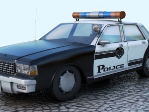 chevrolet caprice-police car Model 3D