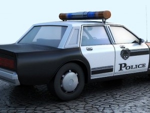 chevrolet caprice-police car Model 3D
