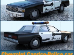 chevrolet caprice-police car 3D Model