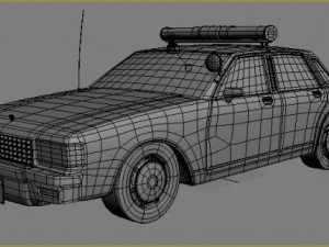 chevrolet caprice-police car Model 3D