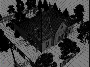 ruined house with garden Modelo 3D