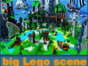 big lego scene Model 3D