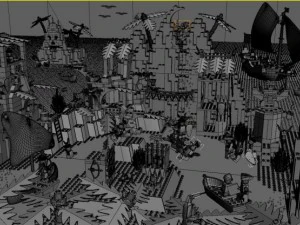 big lego scene 3D Model