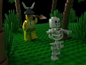 big lego scene Model 3D