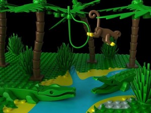 big lego scene Model 3D