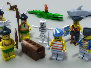 big lego scene Model 3D