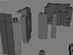 big lego scene Model 3D