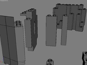 big lego scene 3D Model