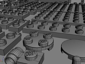 big lego scene Model 3D