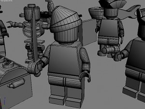 big lego scene Model 3D