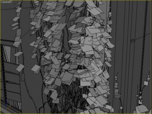 ruined house interior 3D 모델