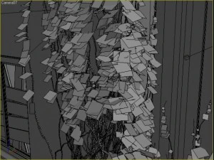 ruined house interior 3D Model