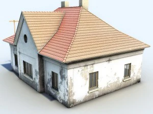 old house and interior 3D Model