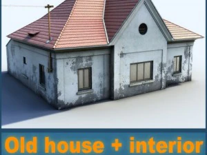 old house and interior 3D Model