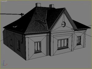 old house and interior 3D Model