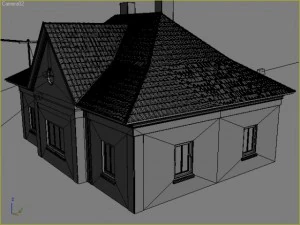 old house and interior 3D Model