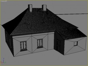 old house and interior 3D 모델
