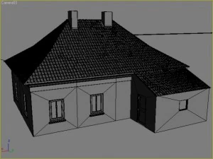 old house and interior 3D Model