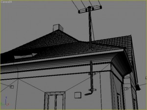 old house and interior 3D 모델