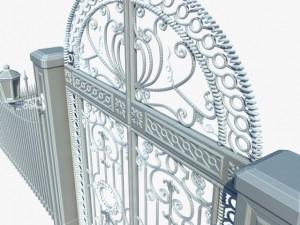 ornamental gate 3D 模型