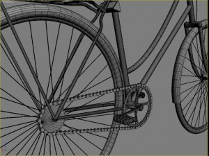 old bicycle 3D मॉडल